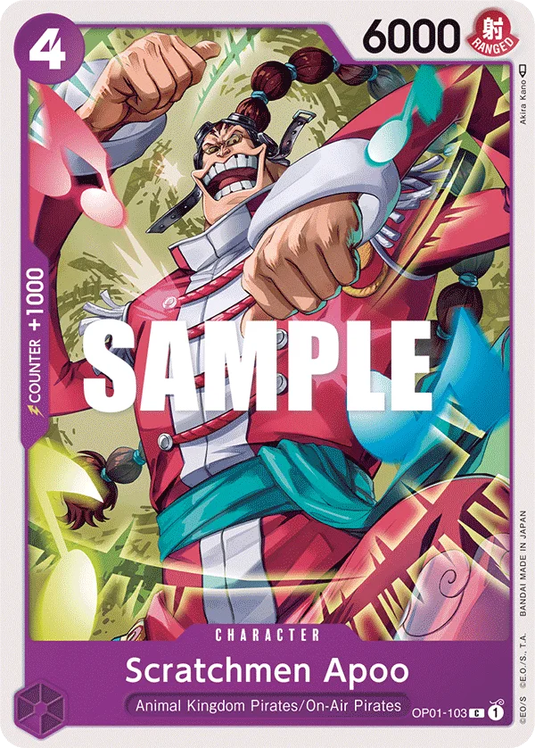 Scratchmen Apoo OP01-103 – One Piece Card Game Character