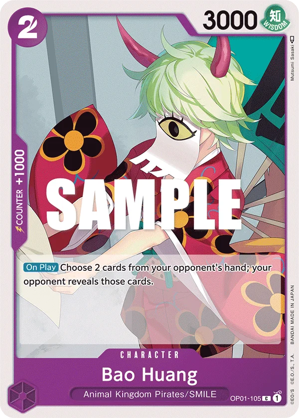 Bao Huang OP01-105 – One Piece Card Game Character