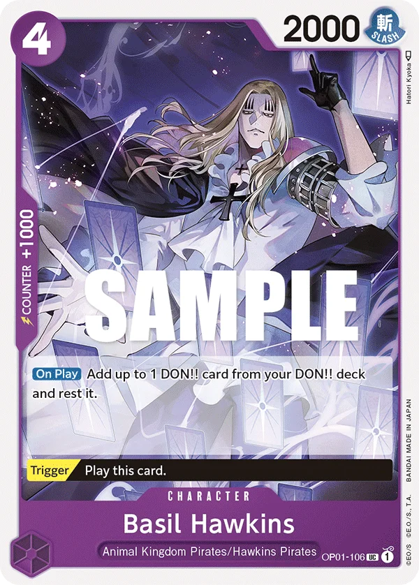Basil Hawkins OP01-106 – One Piece Card Game Character