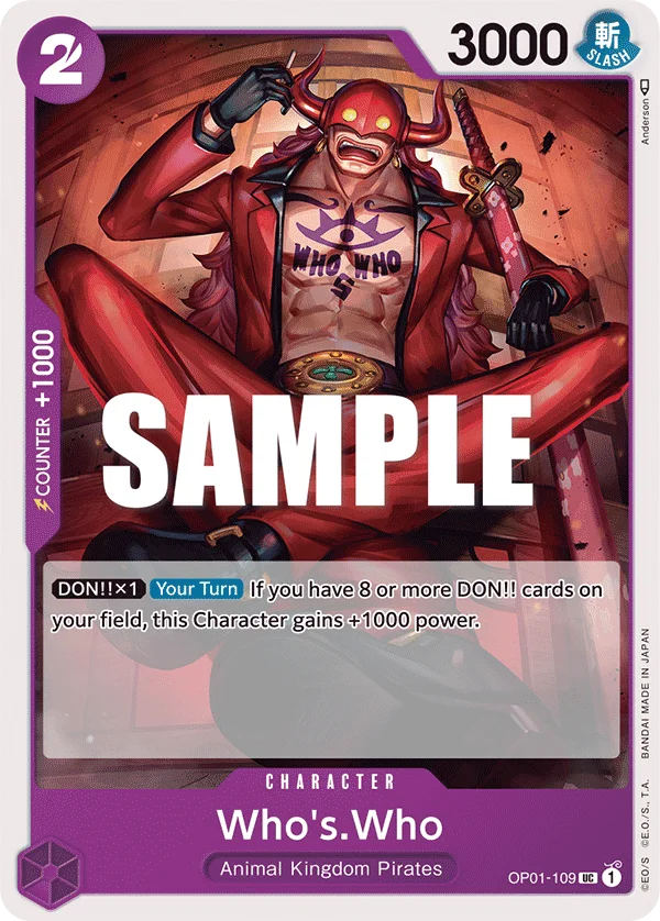 Who's.Who OP01-109 – One Piece Card Game Character