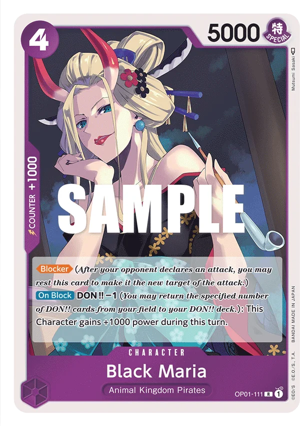 Black Maria OP01-111 – One Piece Card Game Character