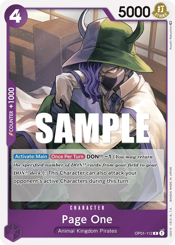Page One OP01-112 – One Piece Card Game Character
