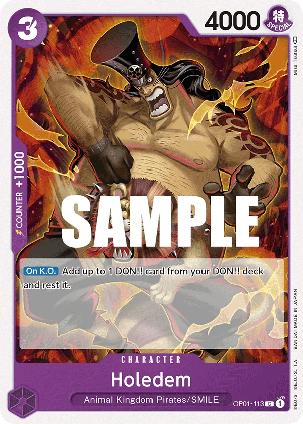 Holedem OP01-113 – One Piece Card Game Character