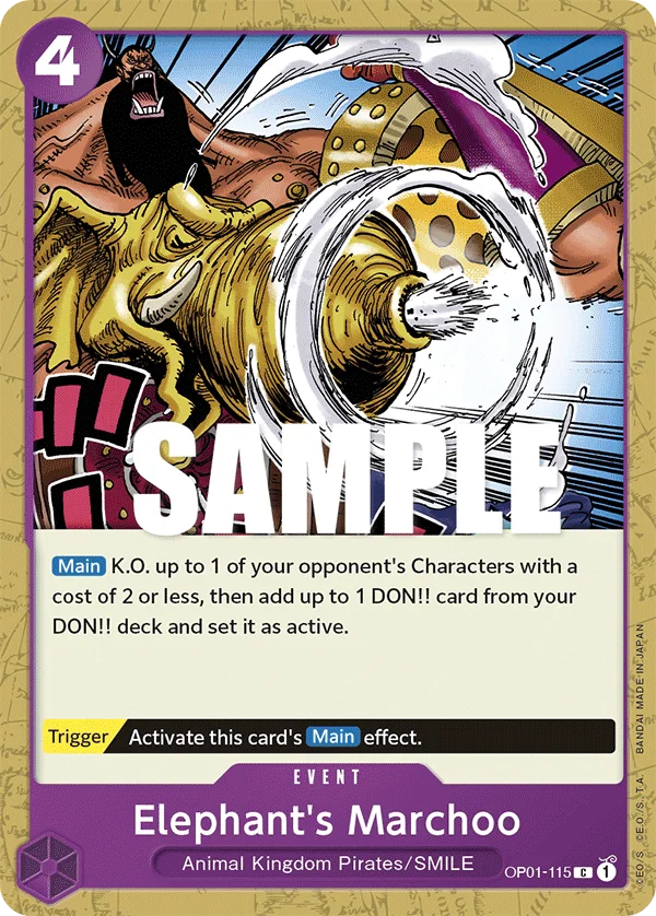 Elephant's Marchoo OP01-115 – One Piece Card Game Event