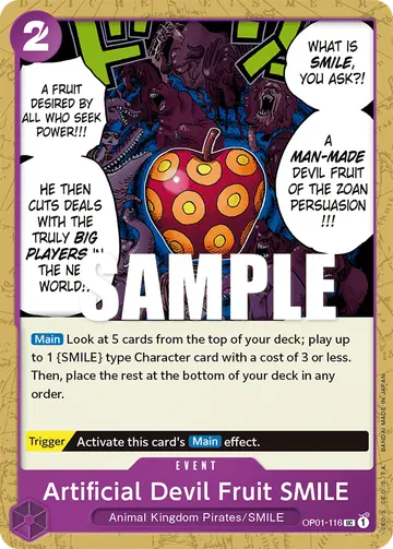 Artificial Devil Fruit SMILE OP01-116