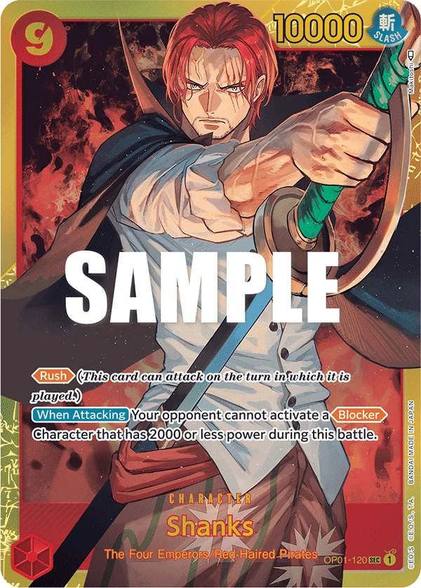 Shanks OP01-120 – One Piece Card Game Character