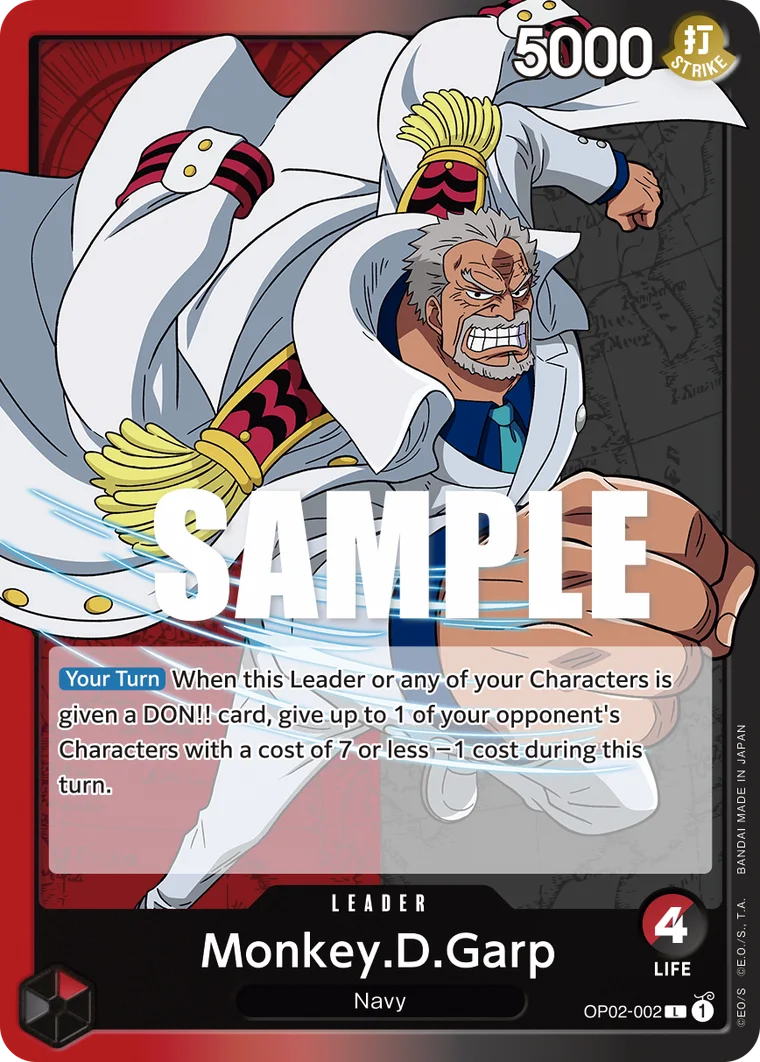Monkey.D.Garp OP02-002 – One Piece Card Game Leader