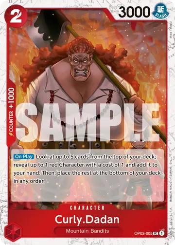 Curly.Dadan OP02-005 (Alternate art)