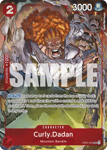 Curly.Dadan OP02-005 (Alternate art)