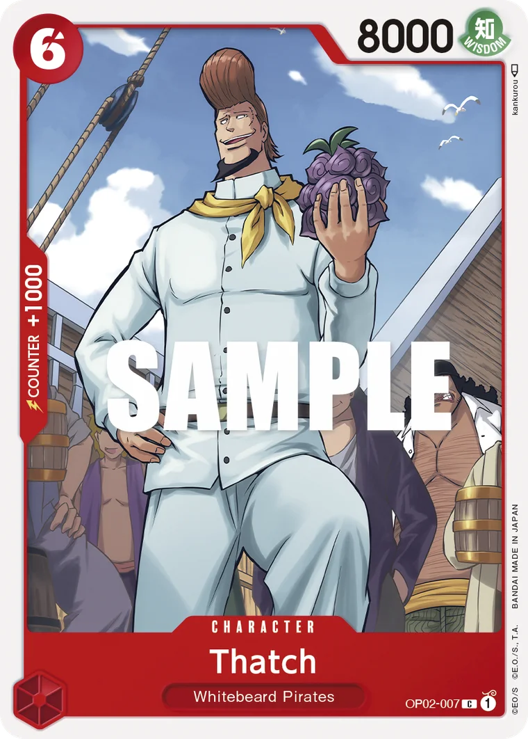 Thatch OP02-007 – One Piece Card Game Character
