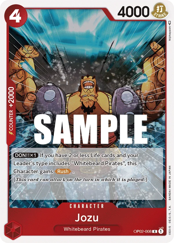 Jozu OP02-008 – One Piece Card Game Character