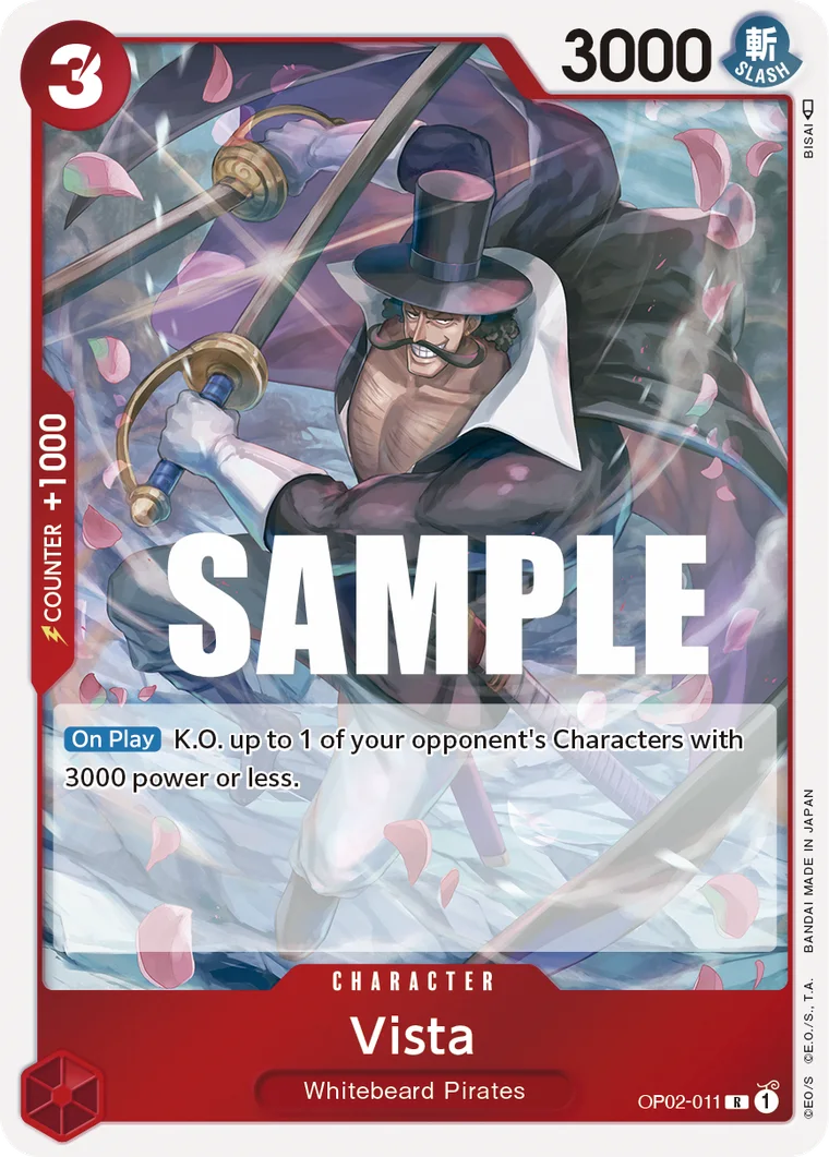 Vista OP02-011 – One Piece Card Game Character