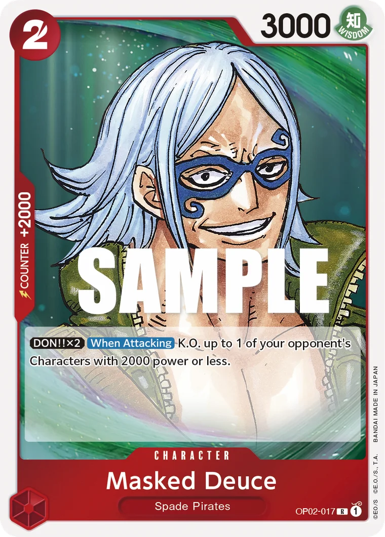 Masked Deuce OP02-017 – One Piece Card Game Character