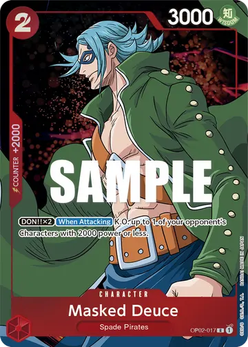 Masked Deuce OP02-017 (Alternate art)