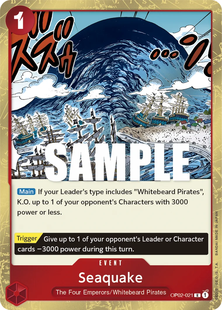 Seaquake OP02-021 – One Piece Card Game Event