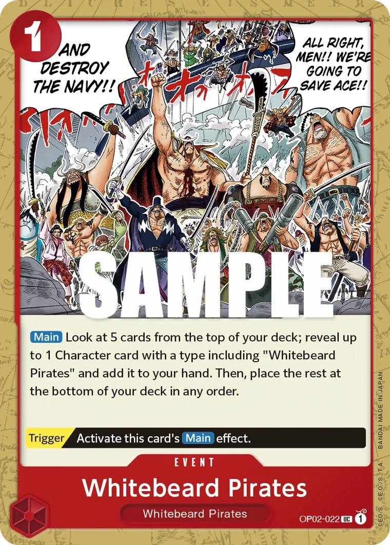 Whitebeard Pirates OP02-022 – One Piece Card Game Event