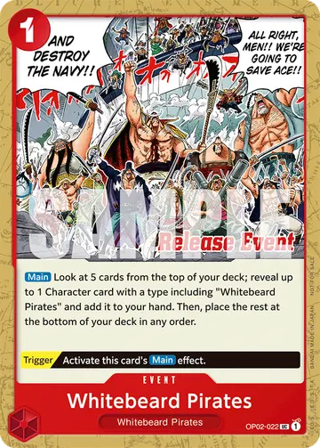 Whitebeard Pirates OP02-022 (Alternate art)