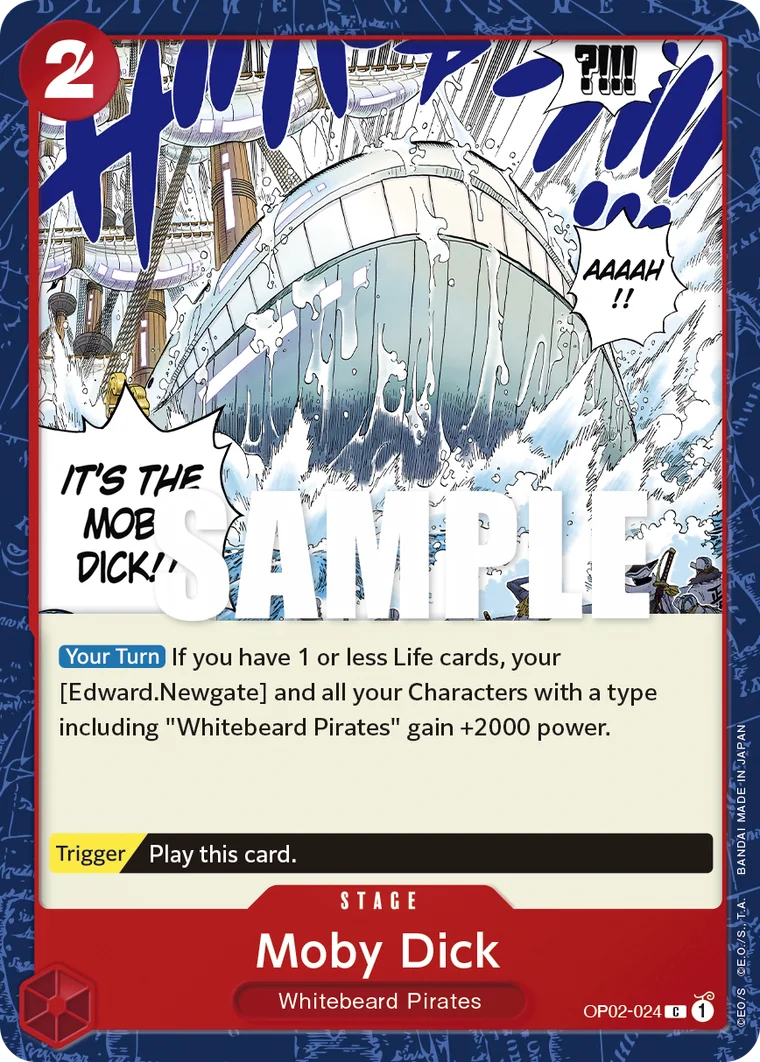 Moby Dick OP02-024 – One Piece Card Game Stage