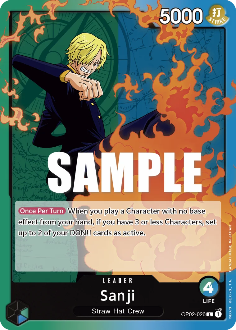 Sanji OP02-026 – One Piece Card Game Leader