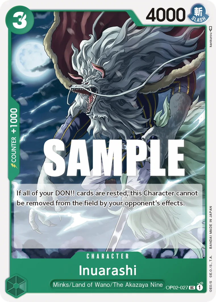 Inuarashi OP02-027 – One Piece Card Game Character
