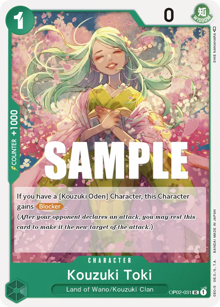 Kouzuki Toki OP02-031 – One Piece Card Game Character