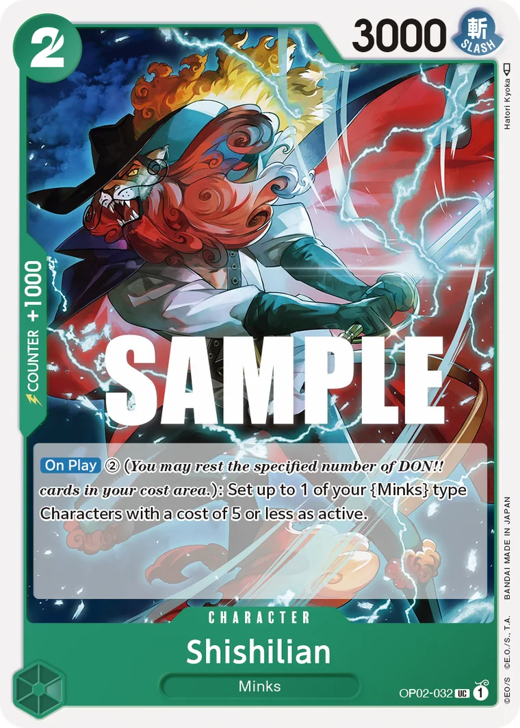 Shishilian OP02-032 – One Piece Card Game Character