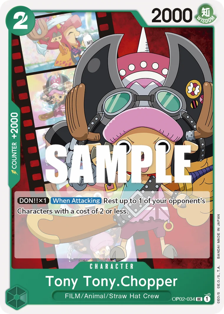 Tony Tony.Chopper OP02-034 – One Piece Card Game Character