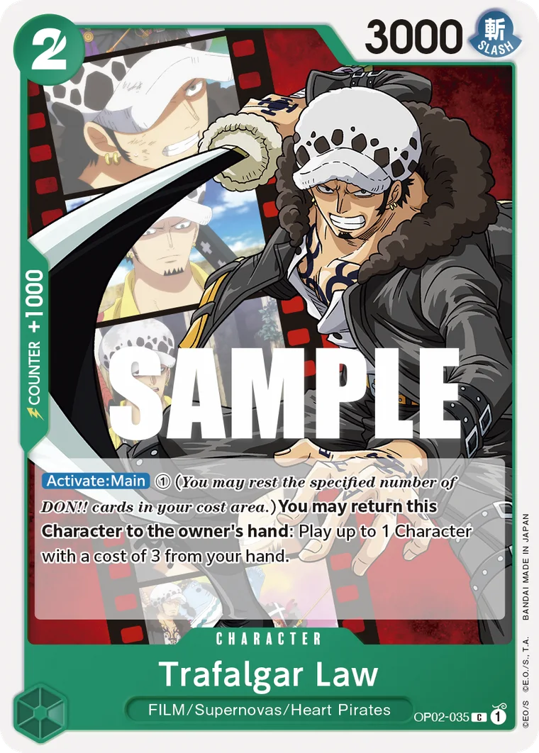 Trafalgar Law OP02-035 – One Piece Card Game Character