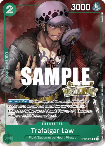 Trafalgar Law OP02-035 (Alternate art)