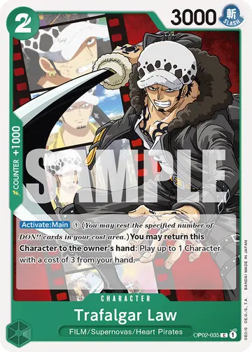 Trafalgar Law OP02-035 (Alternate art)