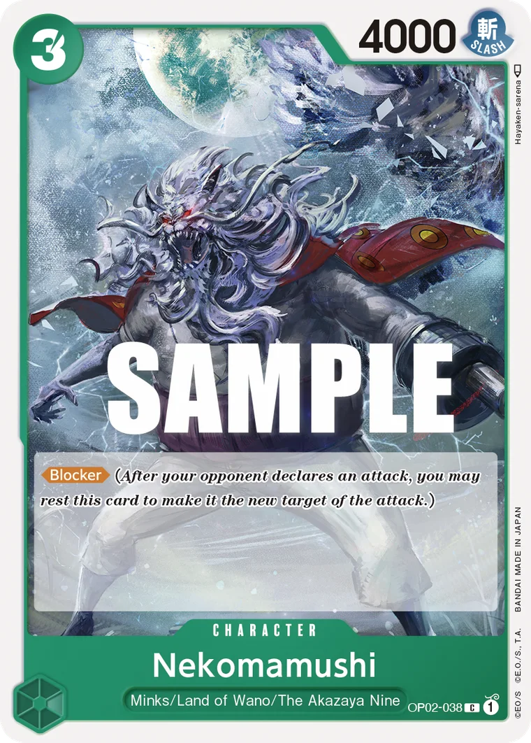 Nekomamushi OP02-038 – One Piece Card Game Character