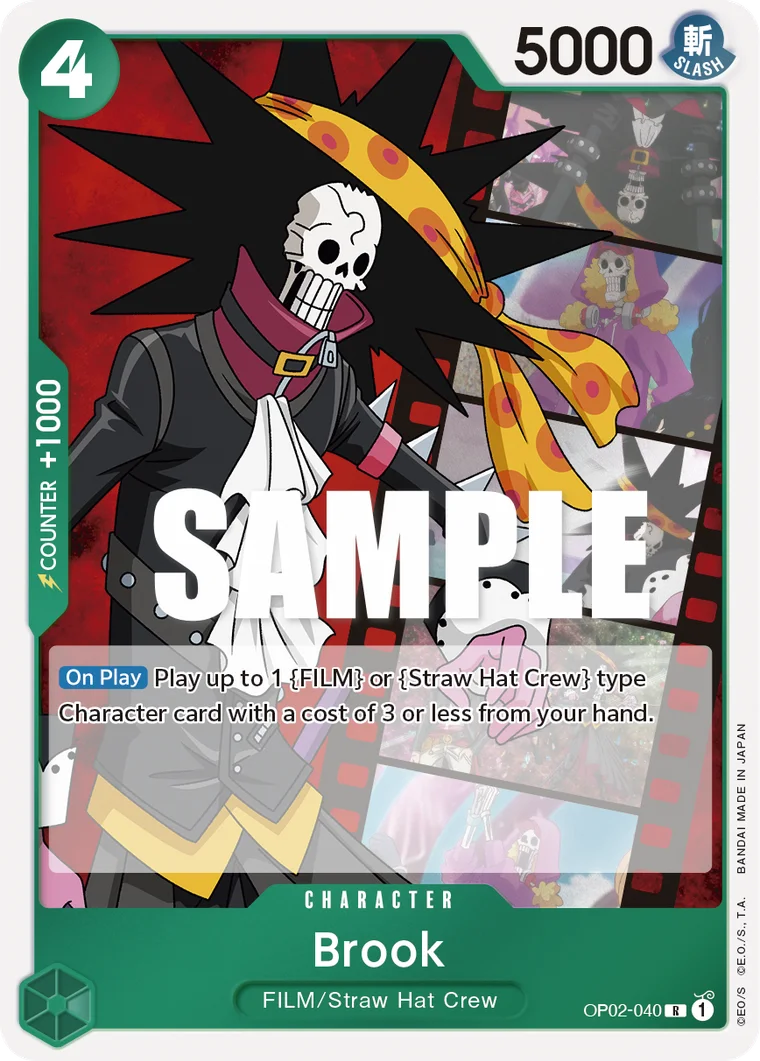 Brook OP02-040 – One Piece Card Game Character
