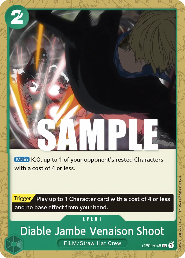Diable Jambe Venaison Shoot OP02-046 – One Piece Card Game Event