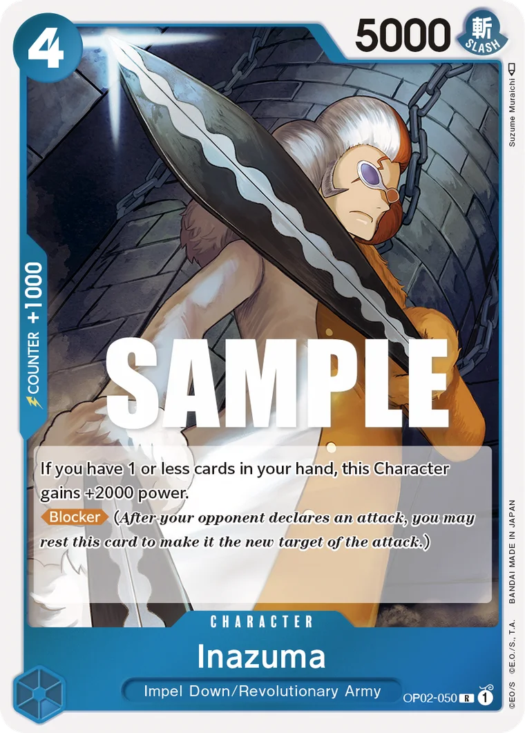 Inazuma OP02-050 – One Piece Card Game Character