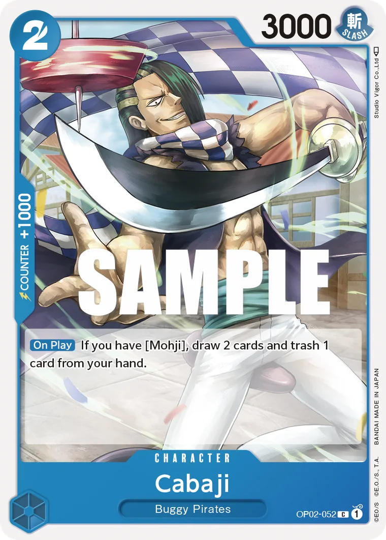 Cabaji OP02-052 – One Piece Card Game Character