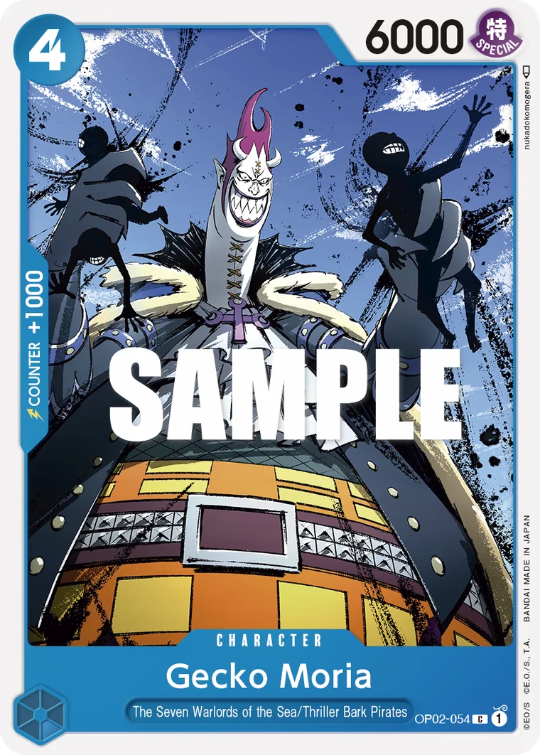 Gecko Moria OP02-054 – One Piece Card Game Character