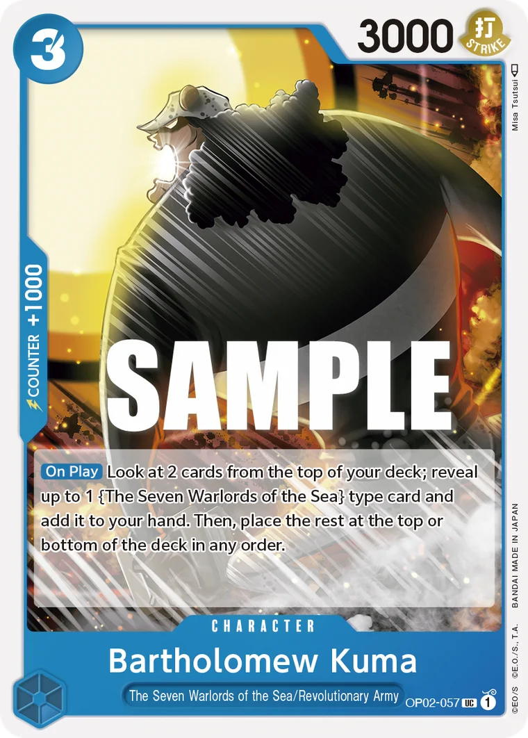 Bartholomew Kuma OP02-057 – One Piece Card Game Character