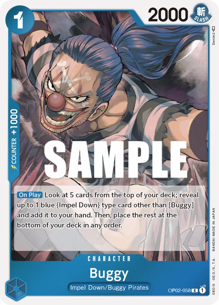Buggy OP02-058 – One Piece Card Game Character