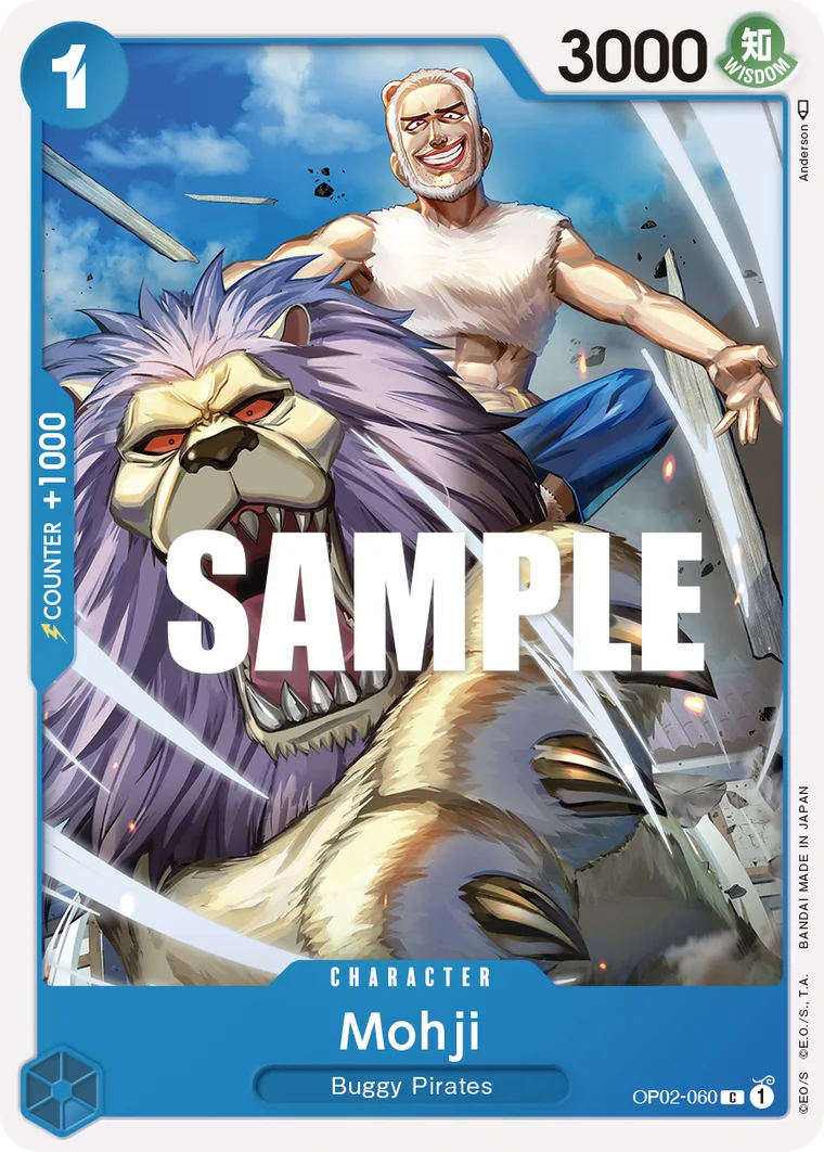 Mohji OP02-060 – One Piece Card Game Character