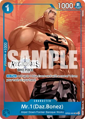 Mr.1(Daz.Bonez) OP02-063 (Alternate art)