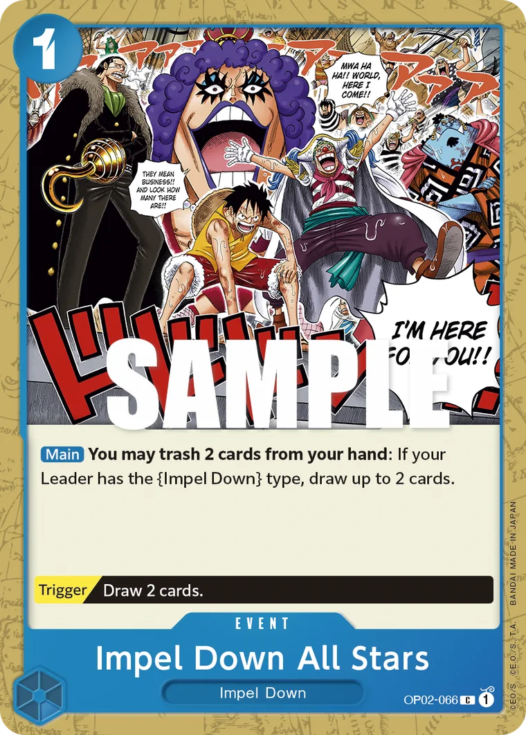 Impel Down All Stars OP02-066 – One Piece Card Game Event
