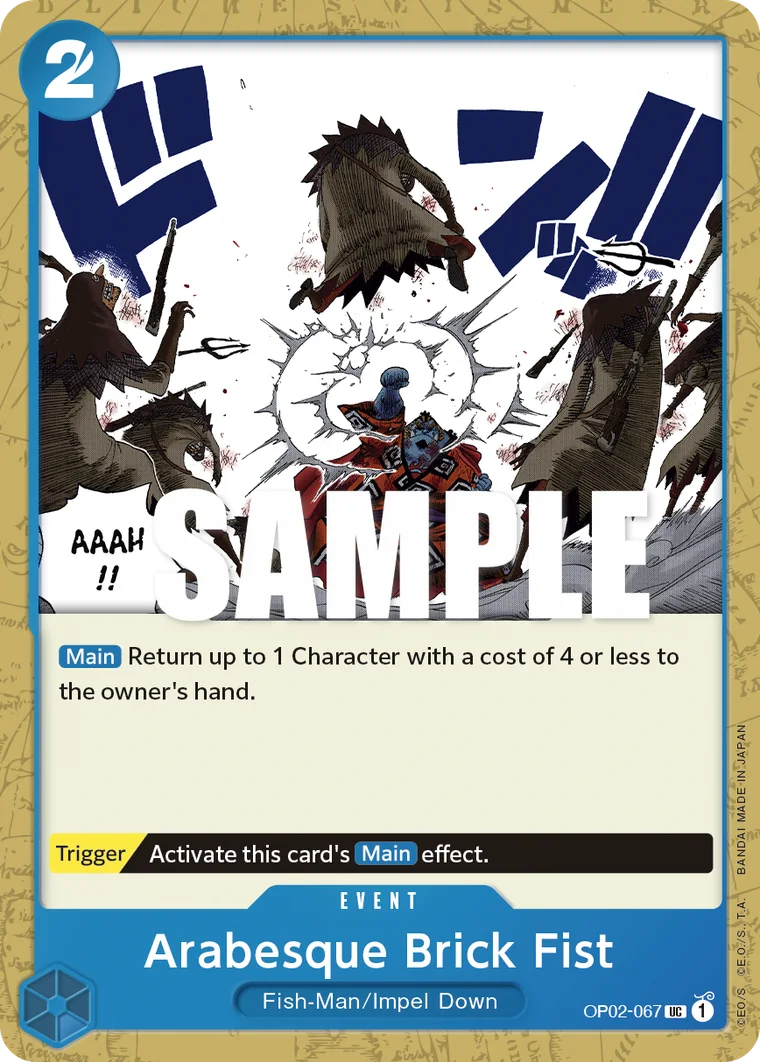 Arabesque Brick Fist OP02-067 – One Piece Card Game Event