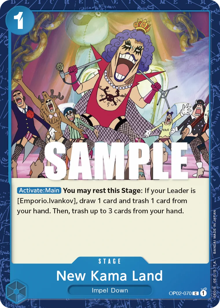 New Kama Land OP02-070 – One Piece Card Game Stage