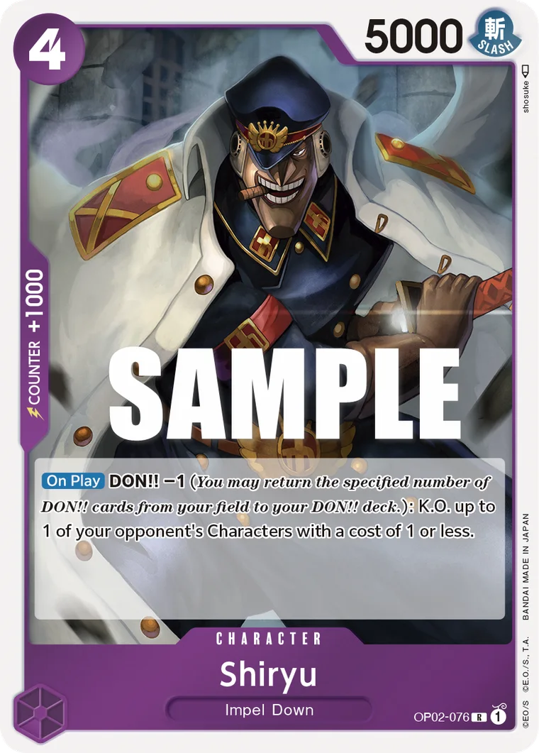 Shiryu OP02-076 – One Piece Card Game Character