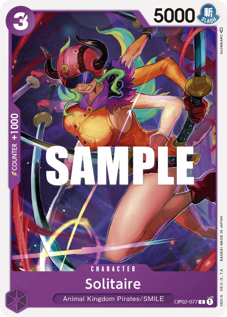 Solitaire OP02-077 – One Piece Card Game Character