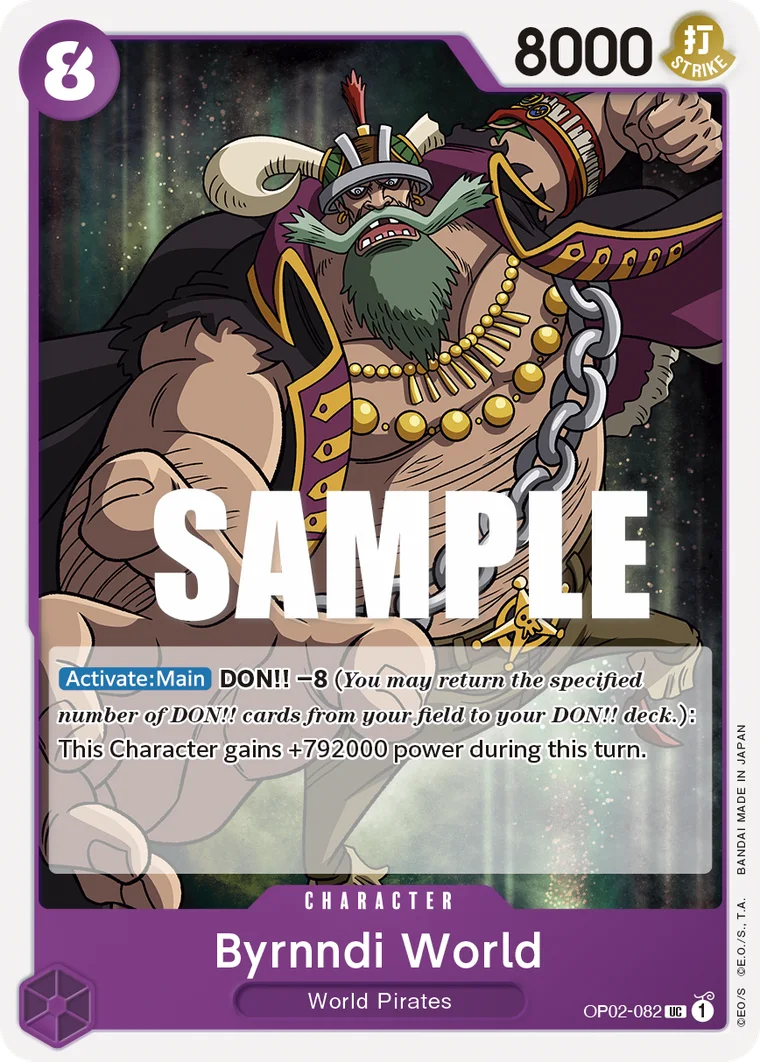 Byrnndi World OP02-082 – One Piece Card Game Character