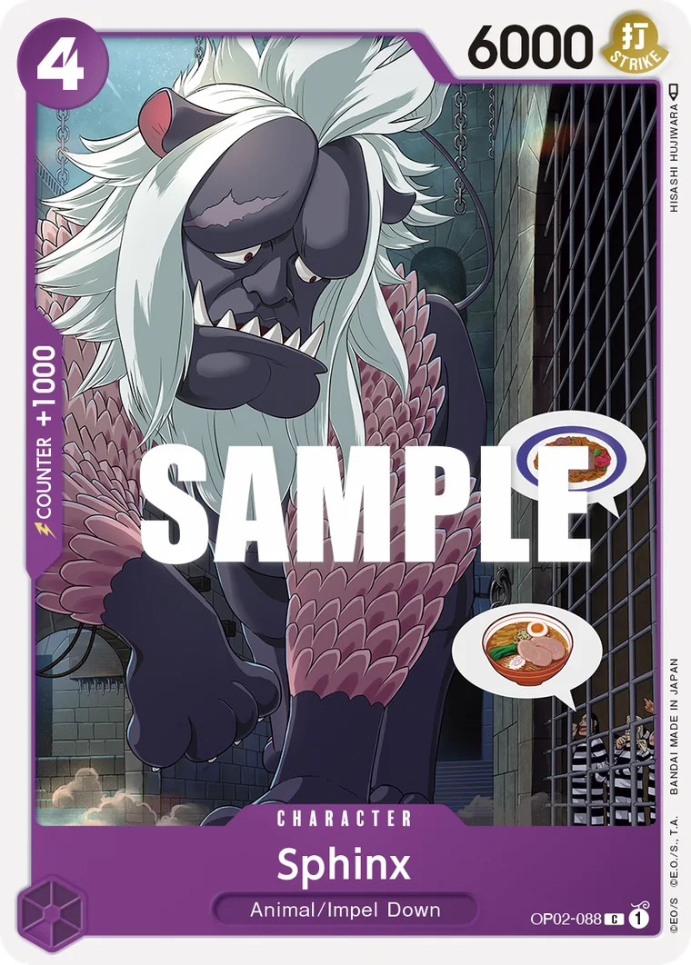 Sphinx OP02-088 – One Piece Card Game Character