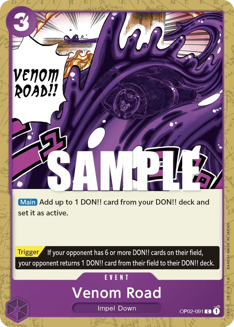 Venom Road OP02-091 – One Piece Card Game Event