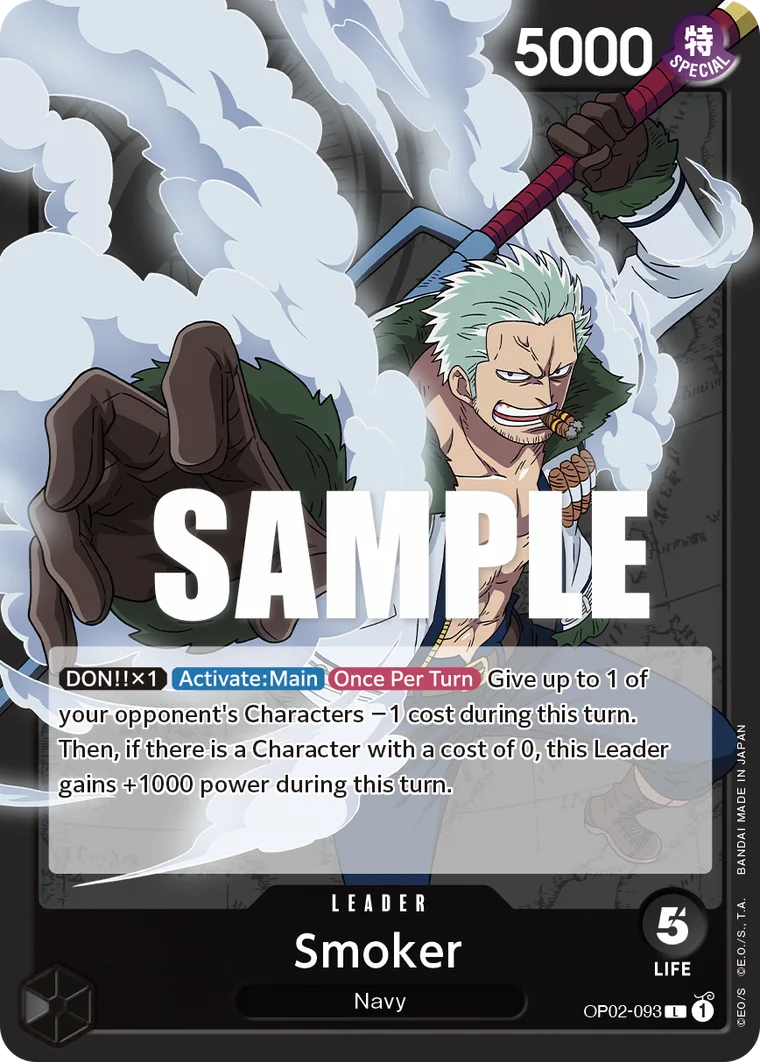 Smoker OP02-093 – One Piece Card Game Leader