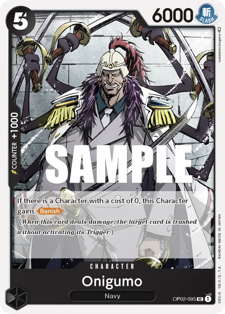 Onigumo OP02-095 – One Piece Card Game Character